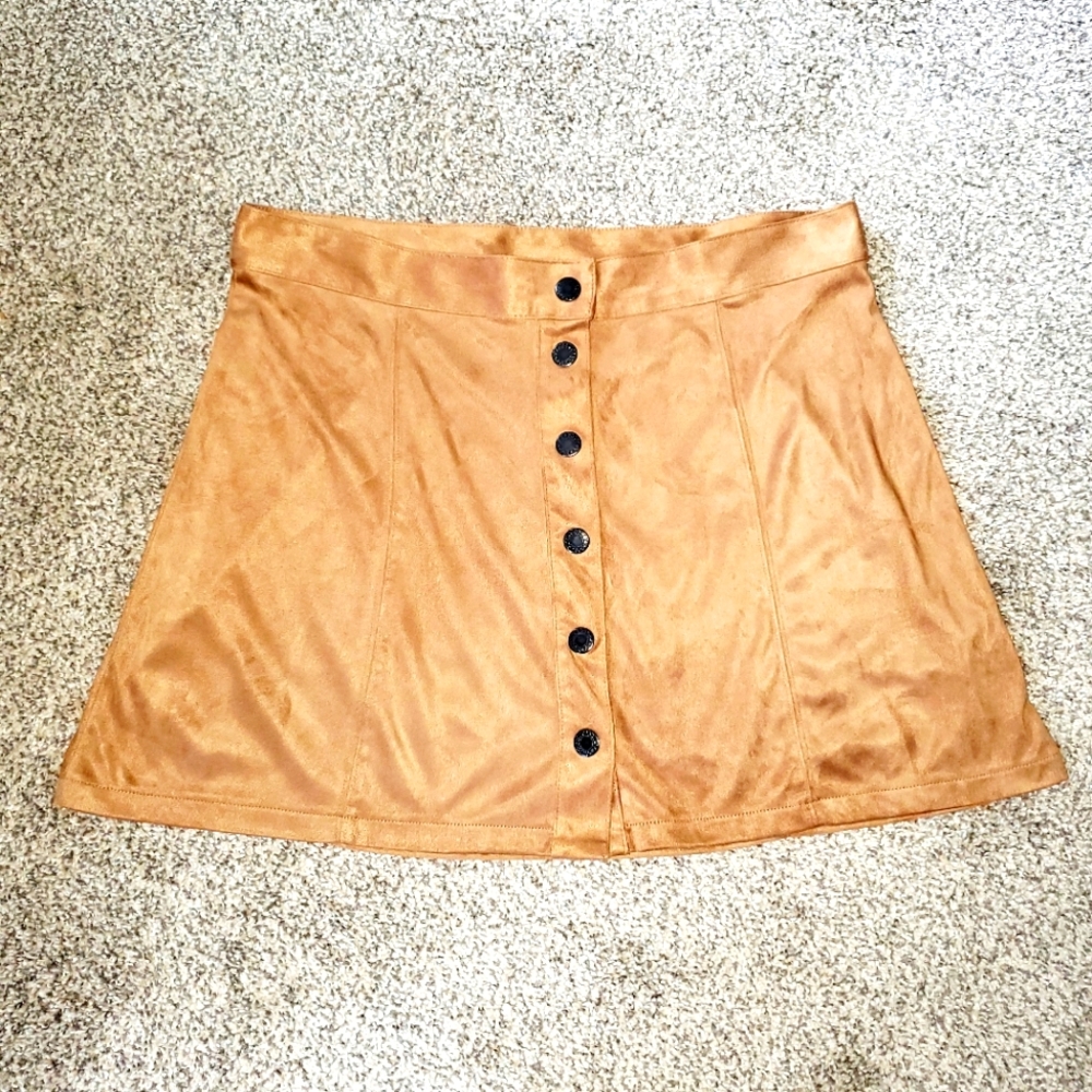 American Eagle Snap Front Mini Skirt